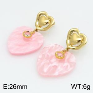 SS Gold-Plating Earring - KE134578-SP