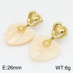SS Gold-Plating Earring - KE134579-SP