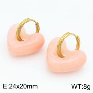 SS Gold-Plating Earring - KE134586-SP
