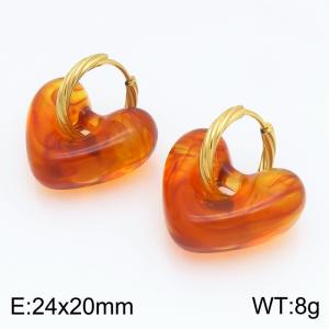 SS Gold-Plating Earring - KE134587-SP
