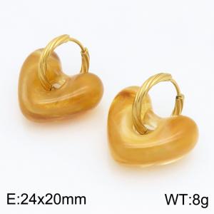 SS Gold-Plating Earring - KE134589-SP