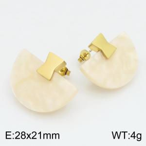 SS Gold-Plating Earring - KE134601-SP
