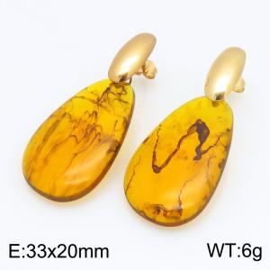SS Gold-Plating Earring - KE134603-SP