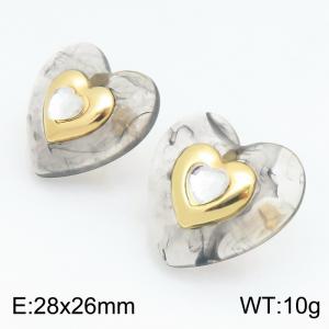 SS Gold-Plating Earring - KE134605-SP