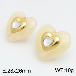 SS Gold-Plating Earring - KE134606-SP