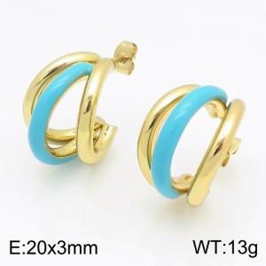 SS Gold-Plating Earring - KE134643-SP