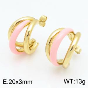 SS Gold-Plating Earring - KE134644-SP
