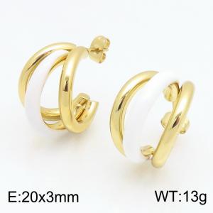 SS Gold-Plating Earring - KE134645-SP
