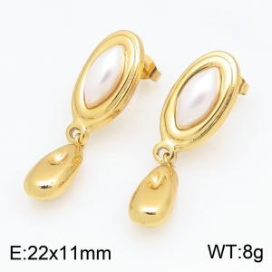 SS Gold-Plating Earring - KE134656-SP
