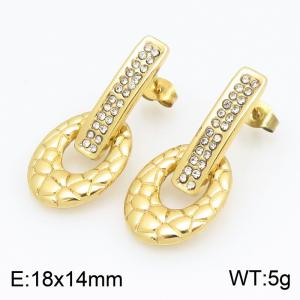 SS Gold-Plating Earring - KE134657-SP