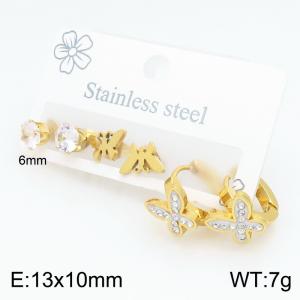 SS Gold-Plating Earring - KE134673-SP