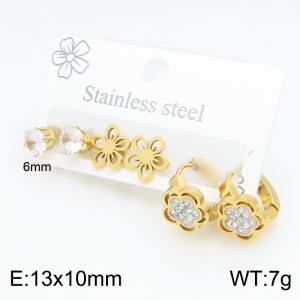 SS Gold-Plating Earring - KE134674-SP