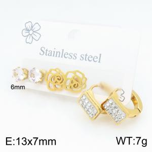 SS Gold-Plating Earring - KE134675-SP