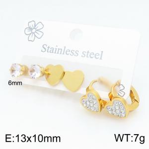 SS Gold-Plating Earring - KE134676-SP