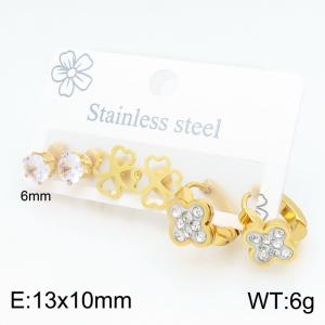 SS Gold-Plating Earring - KE134677-SP
