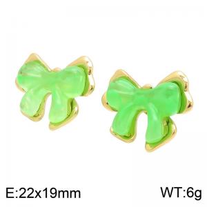 SS Gold-Plating Earring - KE134717-SP