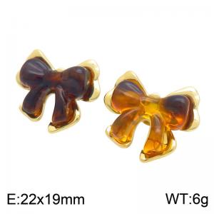 SS Gold-Plating Earring - KE134719-SP