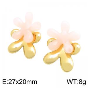 SS Gold-Plating Earring - KE134723-SP