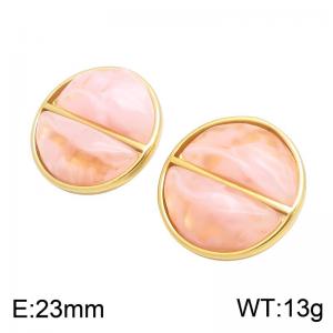 SS Gold-Plating Earring - KE134727-SP