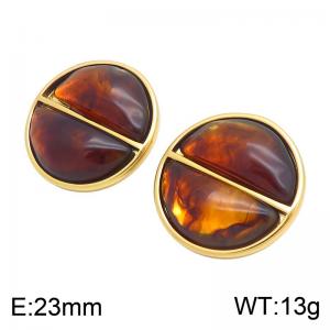 SS Gold-Plating Earring - KE134728-SP