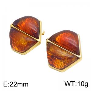 SS Gold-Plating Earring - KE134732-SP