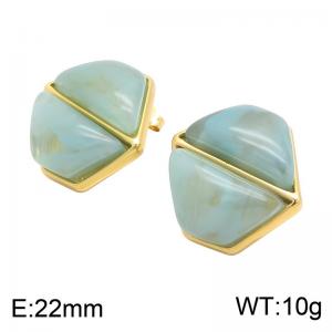 SS Gold-Plating Earring - KE134734-SP
