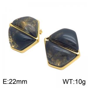 SS Gold-Plating Earring - KE134735-SP