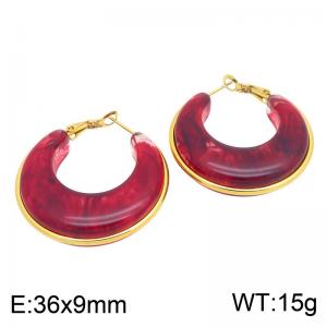 SS Gold-Plating Earring - KE134736-SP