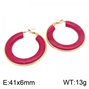 SS Gold-Plating Earring - KE134737-SP