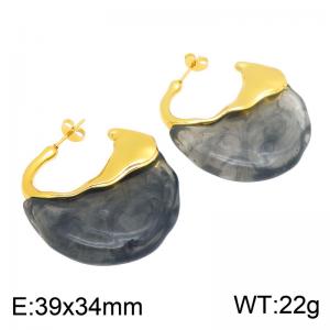 SS Gold-Plating Earring - KE134739-SP