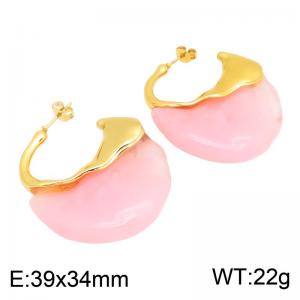 SS Gold-Plating Earring - KE134740-SP
