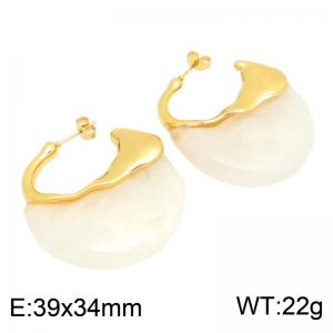 SS Gold-Plating Earring - KE134741-SP