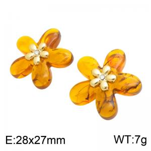 SS Gold-Plating Earring - KE134750-SP