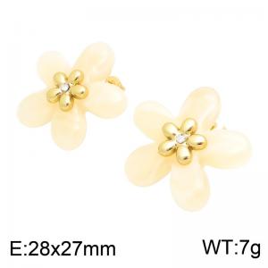 SS Gold-Plating Earring - KE134752-SP