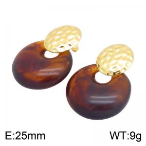 SS Gold-Plating Earring - KE134753-SP