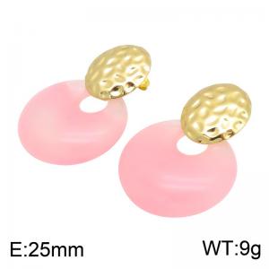 SS Gold-Plating Earring - KE134755-SP