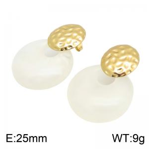 SS Gold-Plating Earring - KE134756-SP