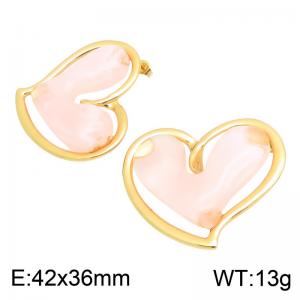 SS Gold-Plating Earring - KE134758-SP