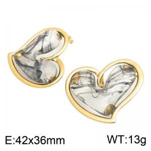 SS Gold-Plating Earring - KE134759-SP