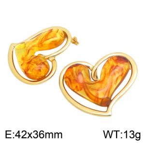 SS Gold-Plating Earring - KE134760-SP