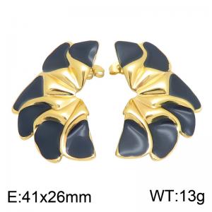 SS Gold-Plating Earring - KE134764-SP