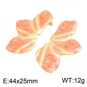 SS Gold-Plating Earring - KE134770-SP