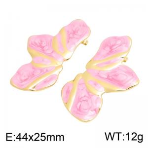 SS Gold-Plating Earring - KE134771-SP