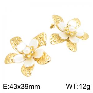 SS Gold-Plating Earring - KE134773-SP
