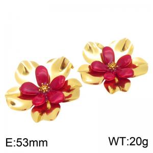 SS Gold-Plating Earring - KE134775-SP