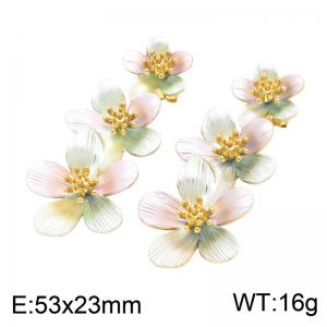SS Gold-Plating Earring - KE134777-SP