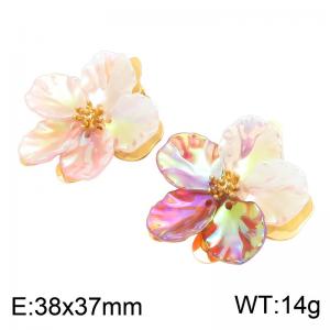 SS Gold-Plating Earring - KE134778-SP