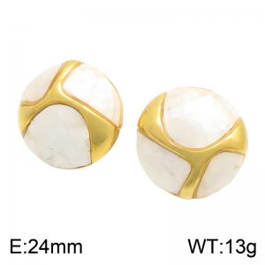 SS Gold-Plating Earring - KE134780-SP
