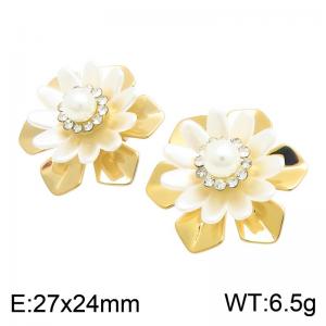 SS Gold-Plating Earring - KE134786-SP