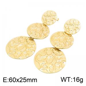 SS Gold-Plating Earring - KE134797-SP